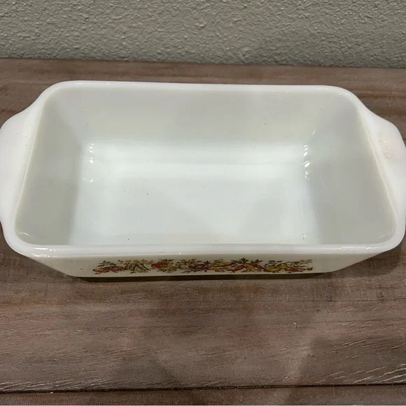 VINTAGE Anchor Hocking 1QT Loaf Pan/Casserole "Harvest Vegetable" DESIGN!!! - Picture 4 of 4